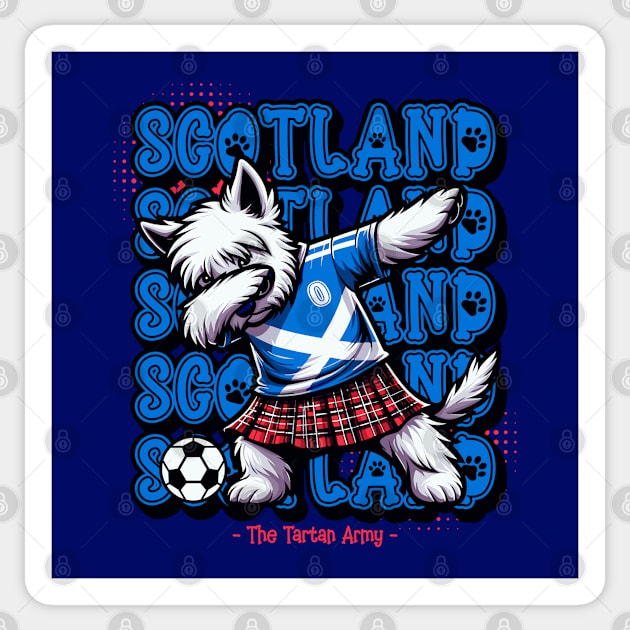 Scottish Football Supporter: The Tartan Army Tee Sticker by Kicosh